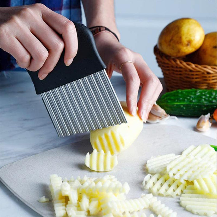 Rustfritt Stål Crinkle Chopper | Skanto