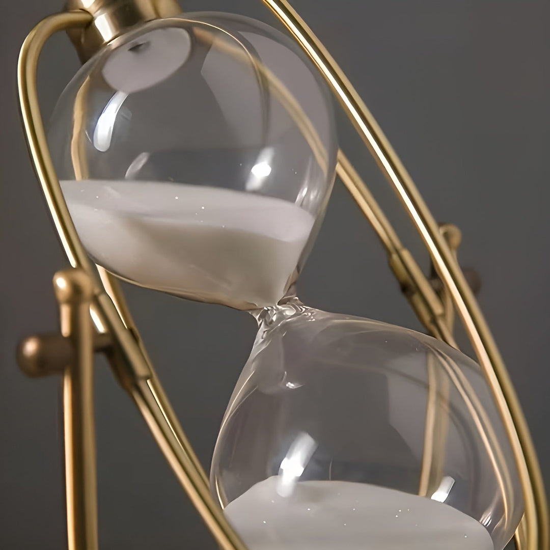 Klassisk timeglass å snu – Dekorativt og avslappende | Stilfull borddekorasjon med flytende sand | Skanto