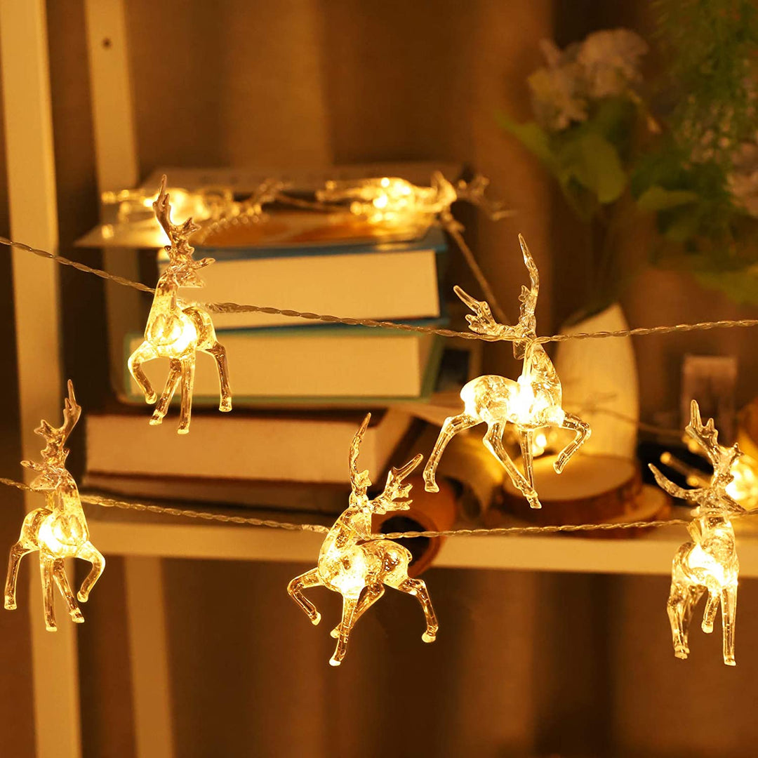 Glitrende Reinsdyr - 1,5M LED Julelys for Reinsdyr Skanto