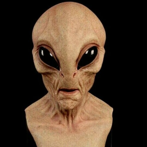 Skanto | Realistisk Alien Maske – Lateks- og Silikon Halloween Maske for Cosplay og Fester