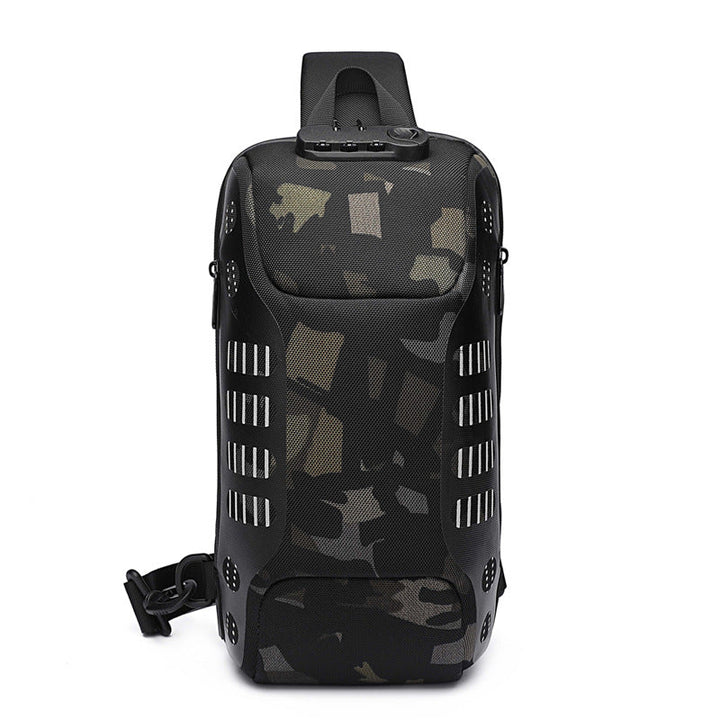 Skanto | Tyveribeskyttende Vanntett Sling Bag, for Sykling, Gåing, Reising