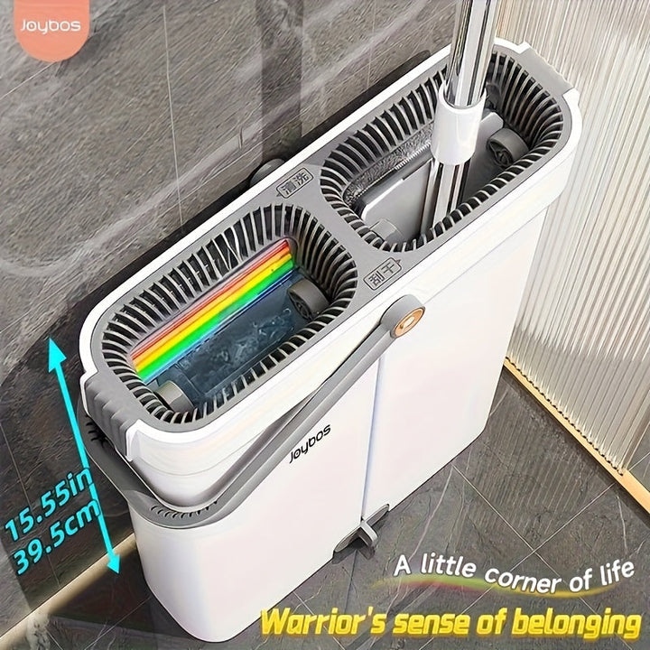 Moppesett med bøtte | 33 cm eller 40 cm flat mopp | Skanto