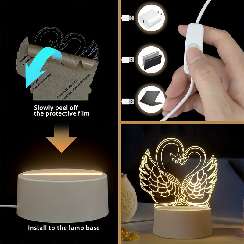 SwaneLume – USB 3D LED Bordbelysning Skanto