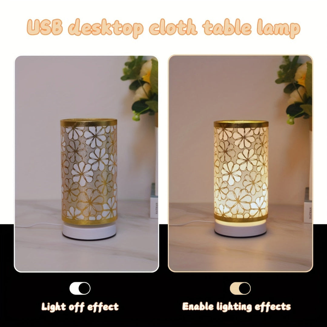 ModernLicht – Opplyst USB Bordlampe i Sylinder Skanto
