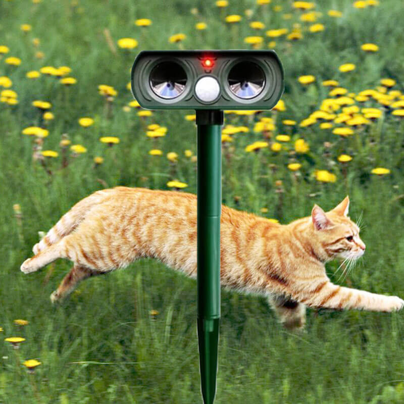 Skanto | Solar Power Ultrasonic Skadedyr Repeller Infrarød Sensor Vanntett Dyreavskrekker