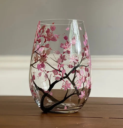 Skanto | Håndmalte Vinglass – Fire Sesonger Kunst & Eleganse