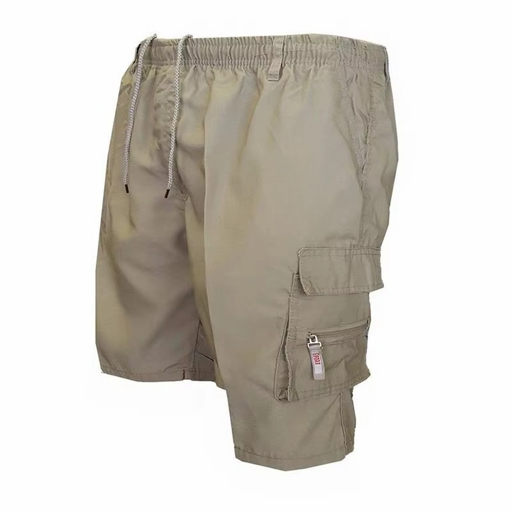 Skanto | Herre's Løse Passform Cargo Shorts med Mange Lommer - Casual Sommer Utendørs Arbeidsshortser i Stor størrelse
