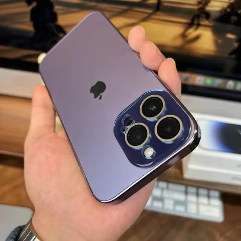 Skanto | Elico Lakkert Matt Akryl Herdet Glass iPhone Beskyttelsesdeksel