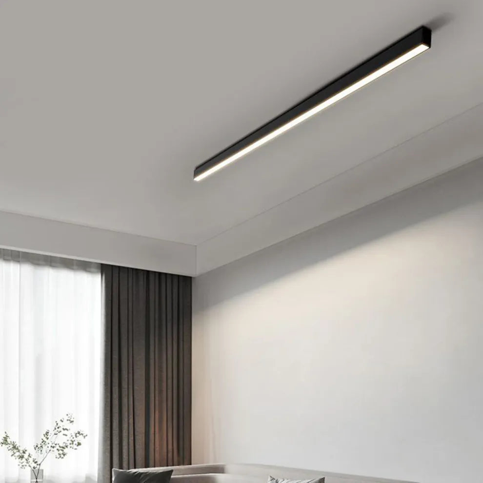 Skanto | Svart Metall Taklampe LED Linær Minimalistisk Moderne Design