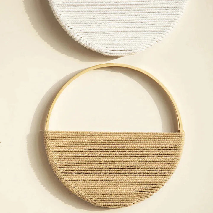 Skanto | Willowloop – Sirkulær Macrame Veggdekor med Symmetrisk Design