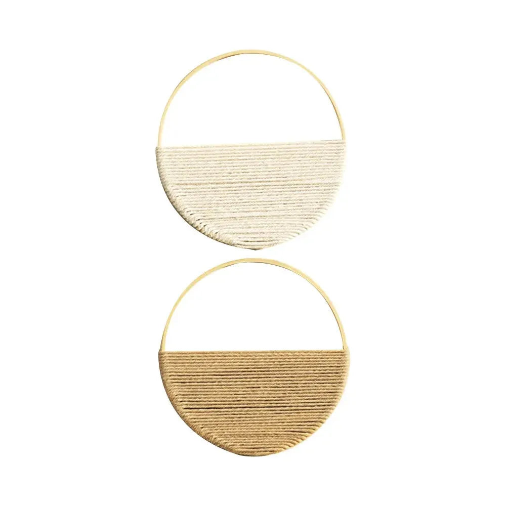 Skanto | Willowloop – Sirkulær Macrame Veggdekor med Symmetrisk Design