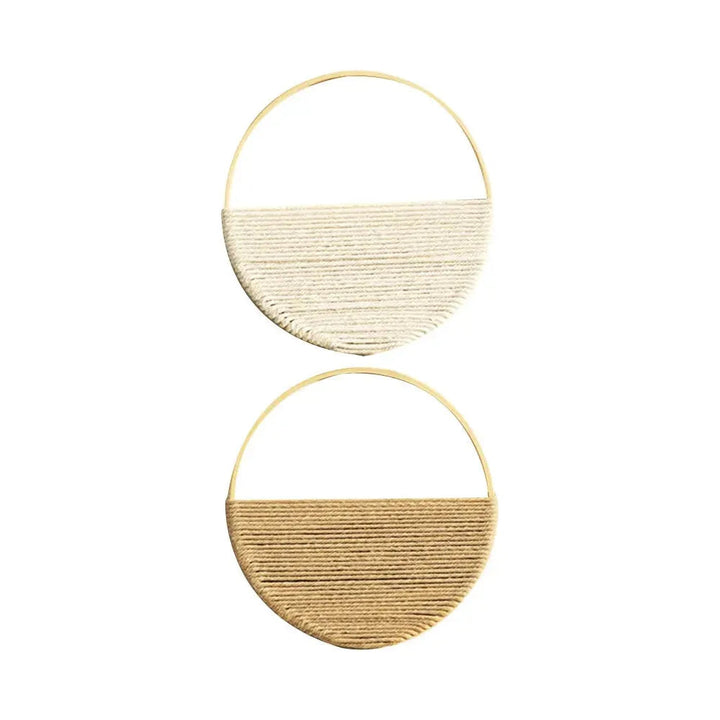 Skanto | Willowloop – Sirkulær Macrame Veggdekor med Symmetrisk Design
