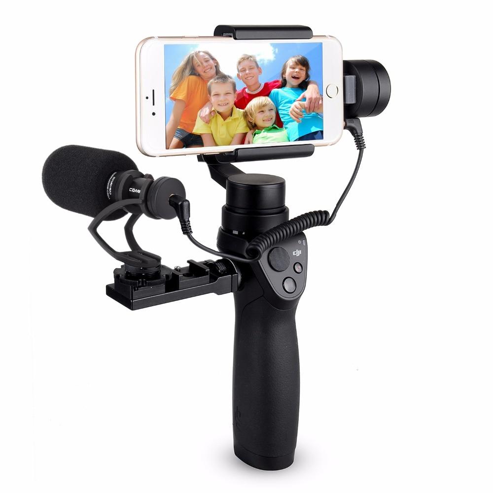 2 i 1 Retningsbestemt Kondensator Video Mikrofon Monter for Mobiltelefon | Skanto