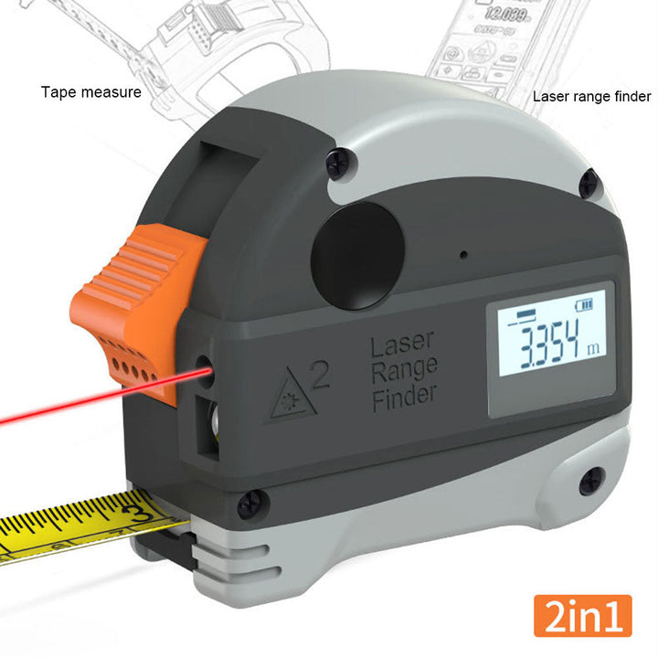 2 i 1 Laser Tape Measure | Skanto