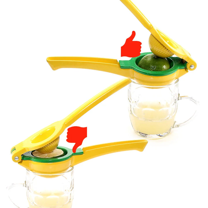 2-i-1 Aluminium Sitron Lime Press og Håndholdt Manuell Sitrus Juicer | Skanto