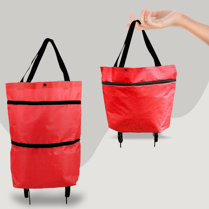 Skanto | 2-i-1 Konverterbar Handlepose med Hjul - CarryFlex