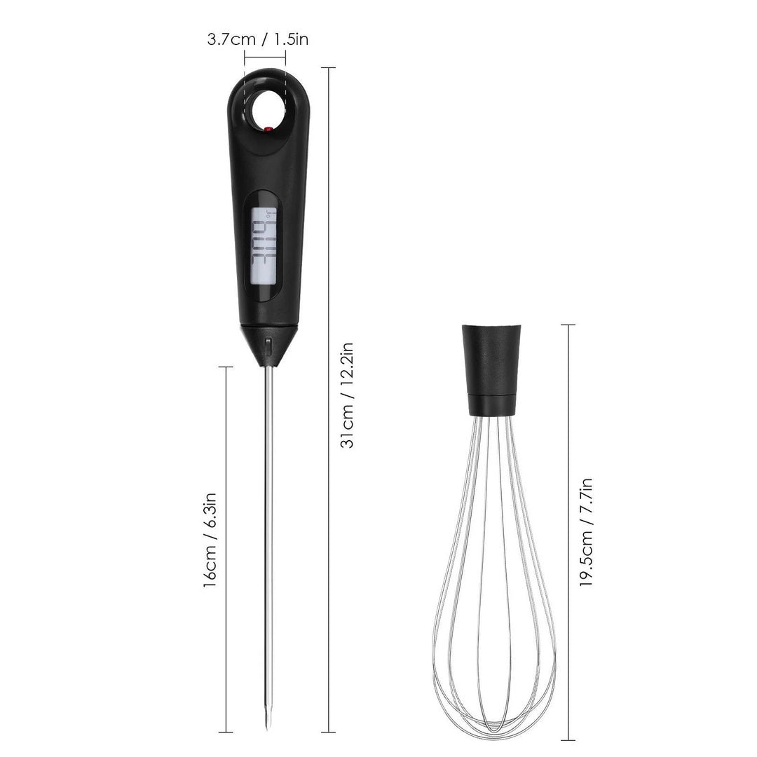 Skanto | 2-i-1 Instant-lese Mat Termometer og Eggvisp
