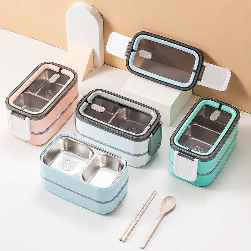 Frendorf | 2-lags rustfritt stål Bento lunsjboks - MealMate