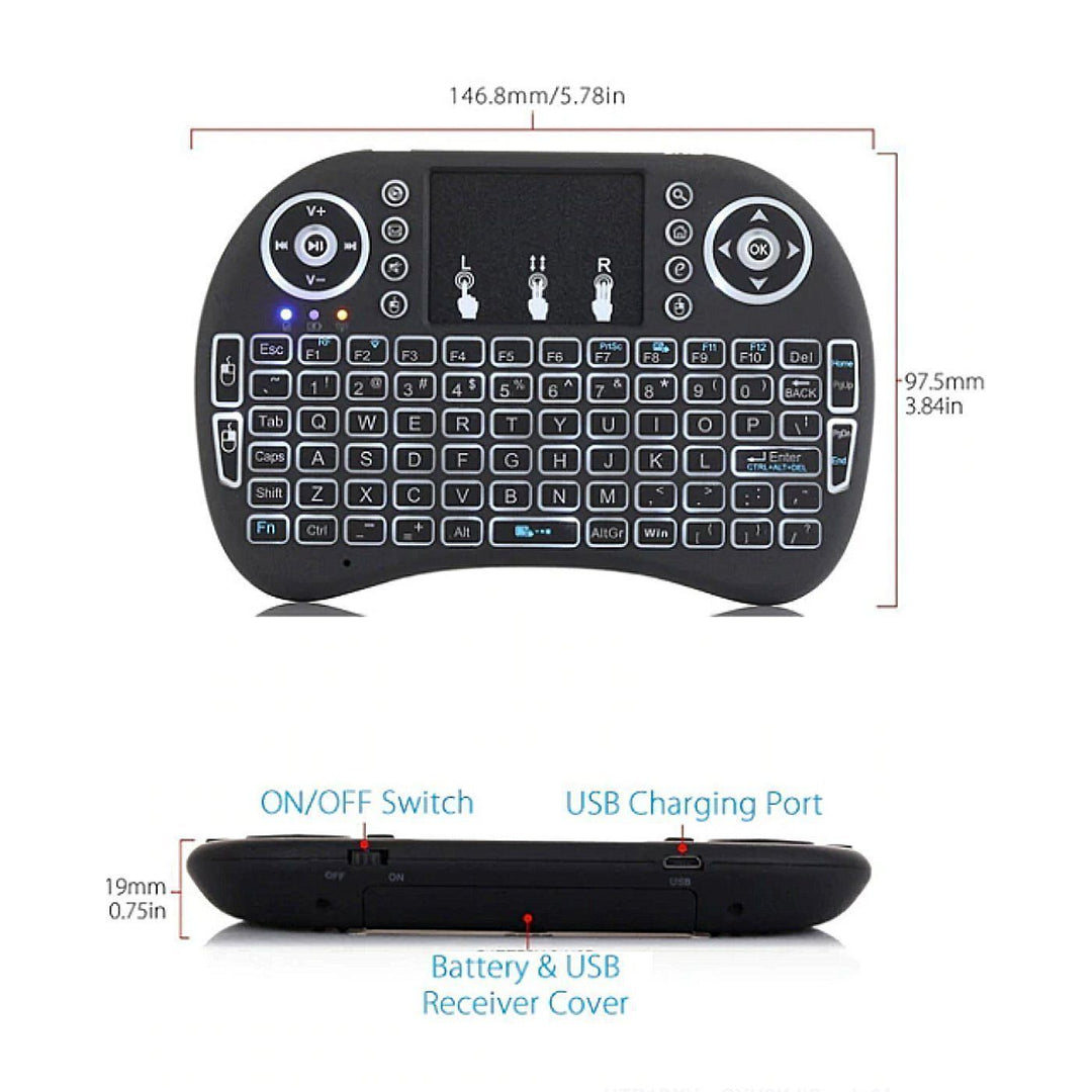 Skanto | LED Belyset Trådløs Mini Tastatur