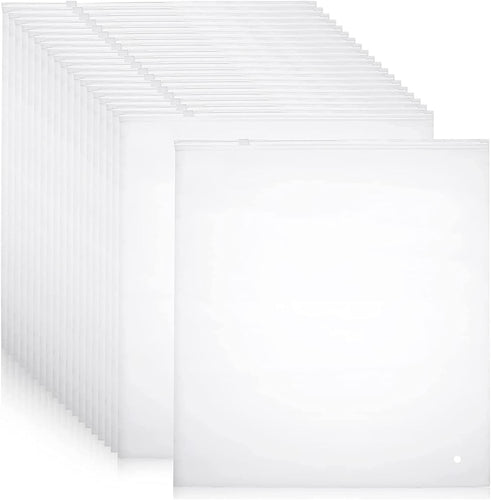 Multi-Purpose Frosted Zip Oppbevaringssekker – 20-Pack Plast Klær Sleever (Kjøp 2 Sett, Ta 1 GRATIS) | Skanto