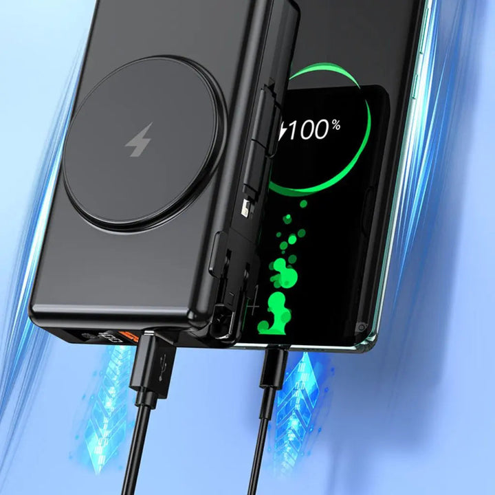 Skanto | EnergieMate 5-i-1 Powerbank – 15 000mAh med hurtigladerfunksjon