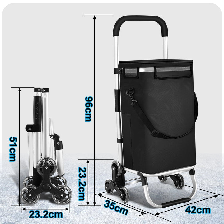 Shopping trolley shopping roller foldable 40L | Skanto