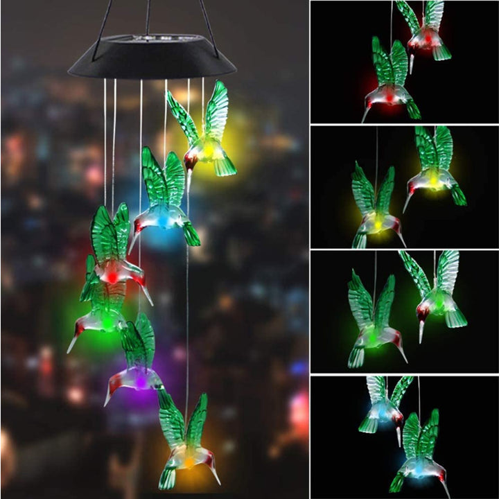 LED Solcelle Sommerfugl Vindspill Hage Hengelys Skanto