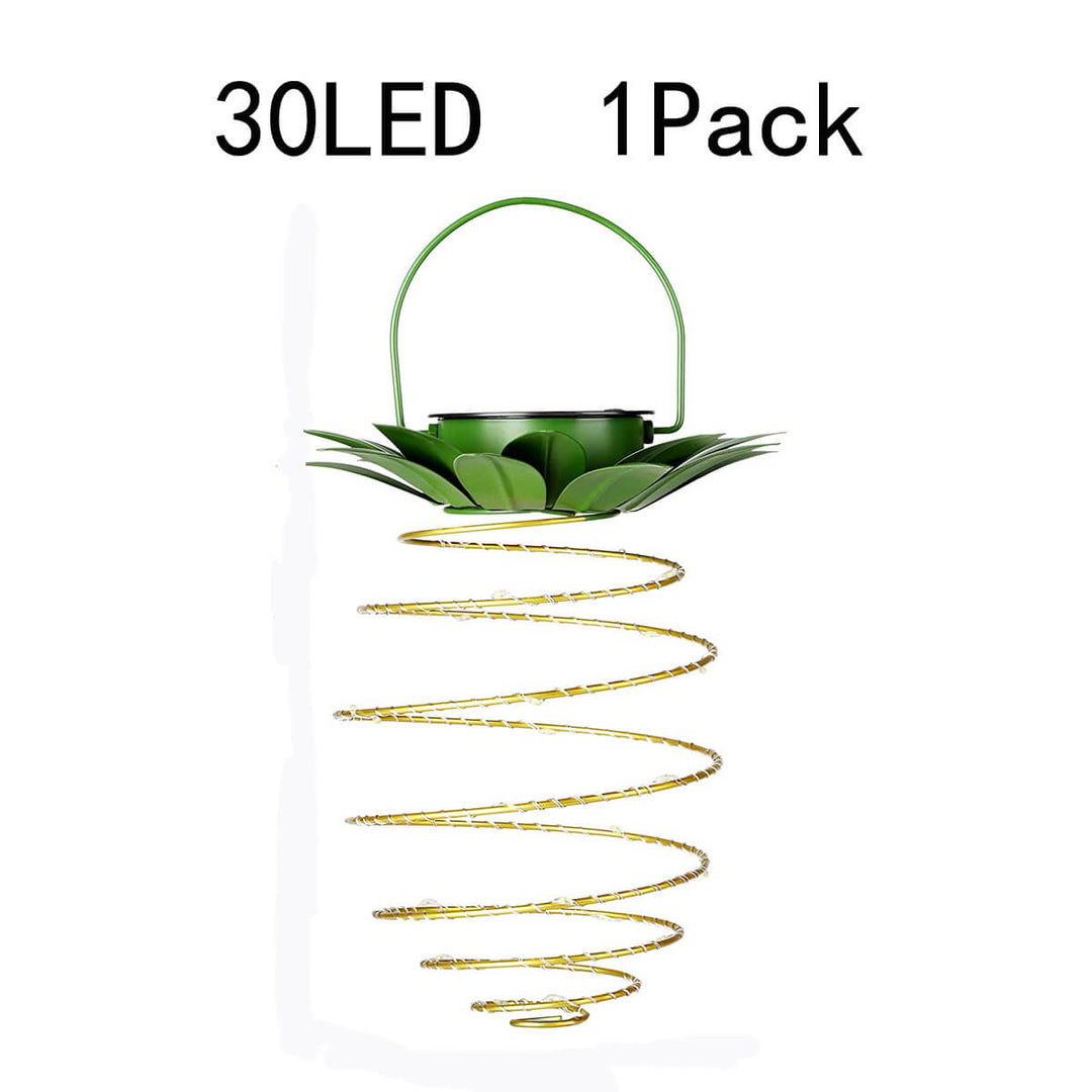 Skanto | Solar Pineapple Iron Lantern LED Kobbertråd Utendørs Vanntett Hage Dekorative Hengende Lys