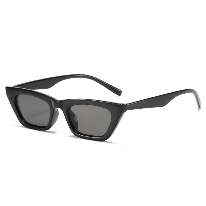 Dame moteriktig geometrisk solbrille i cat-eye stil Skanto