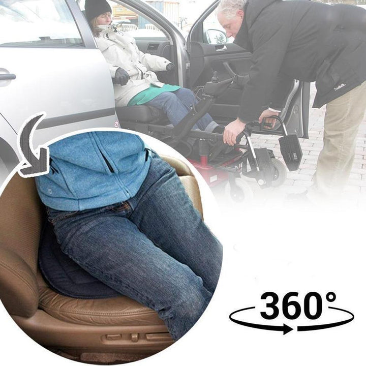 Skanto | Rotaseat 360° Rotasjonerbart Setepute | Ergonomisk & Anti-skli | For Bil, Kontor & Hjem | Ryggvennlig & Komfortabel