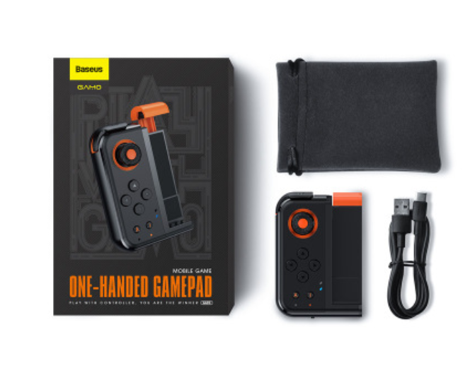 Skanto | Trådløs Bluetooth Mobil Spillkontroller med Fleksibel Joystick, Programmerbare Knapper & Ambient Lys, for Alle Telefoner