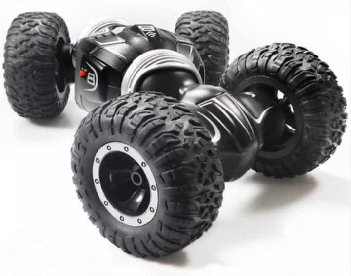 Skanto | Oppladbar 4WD Stunt Off-road Fjernstyrt Bil med Litiumbatteri, Gummivakuumdekk, Egnet for Kjøring på Ulike Ujevn Vei, for Voksne og Barn