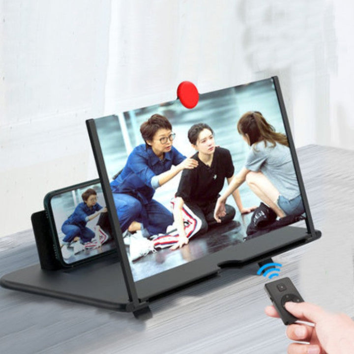 Skanto | 12" Sammenleggbar Smarttelefon Skjermforsterker Projektor, med Anti Blått Lys, Stor Skjerm, Passer for å Se Filmvideoer på Alle Smarttelefoner