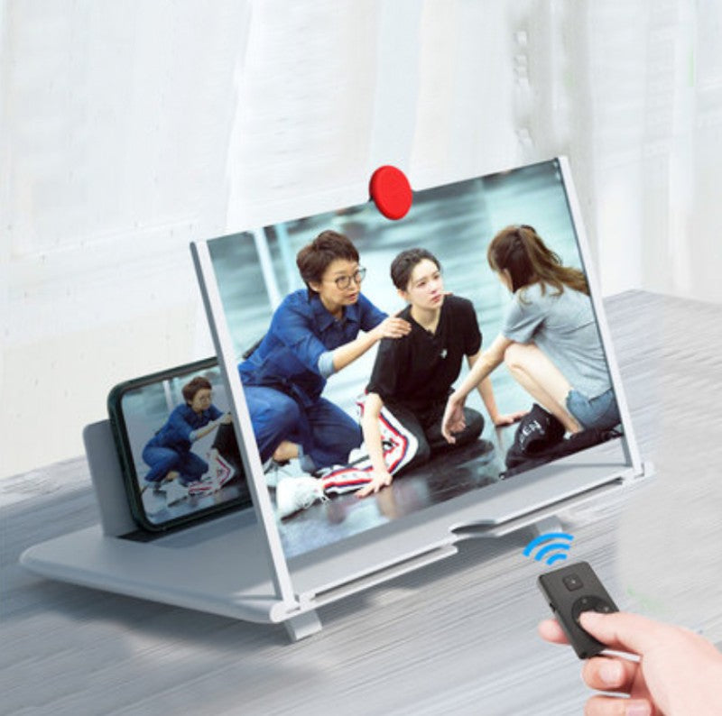 Skanto | 12" Sammenleggbar Smarttelefon Skjermforsterker Projektor, med Anti Blått Lys, Stor Skjerm, Passer for å Se Filmvideoer på Alle Smarttelefoner