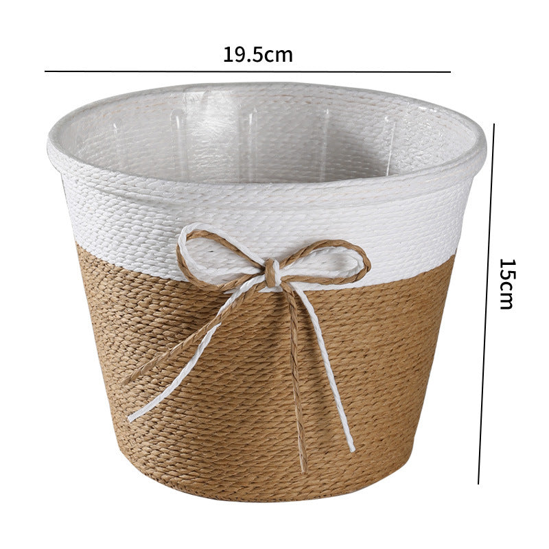 Dekorativ Woven Plantekrukke Skanto