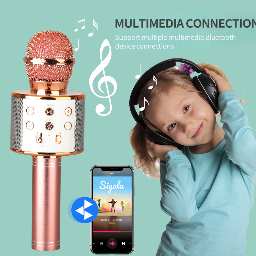 Skanto | Oppladbar trådløs Bluetooth karaoke mikrofon