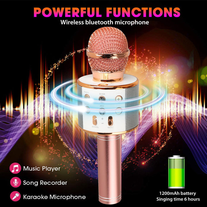 Skanto | Oppladbar trådløs Bluetooth karaoke-mikrofon