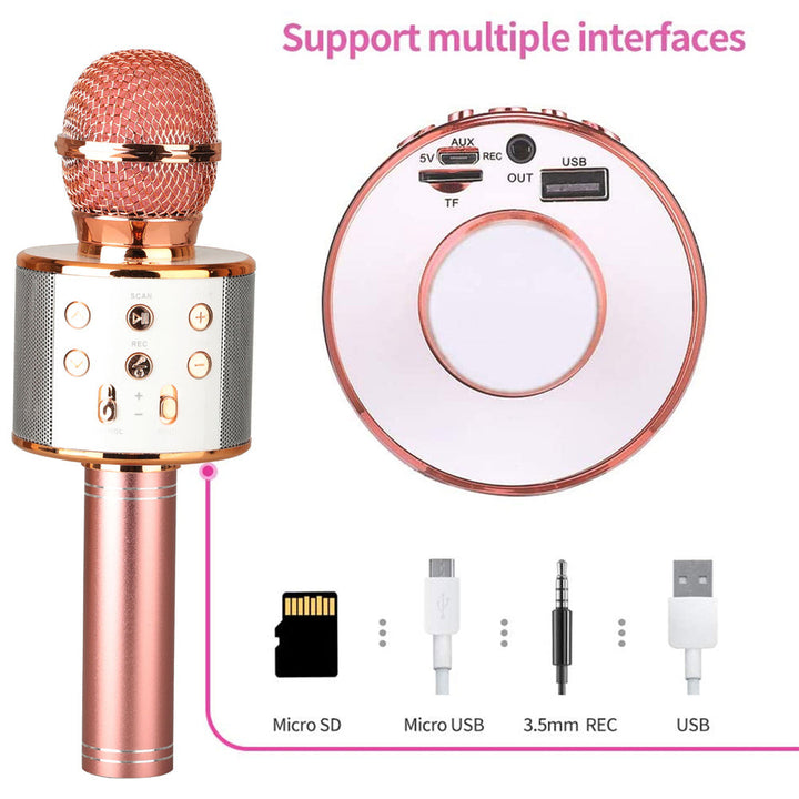Skanto | Oppladbar trådløs Bluetooth karaoke mikrofon