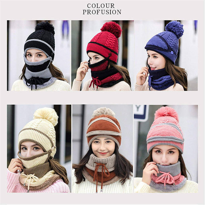 2022 Ny 3 i 1 Vinter Beanie Sett | Skanto