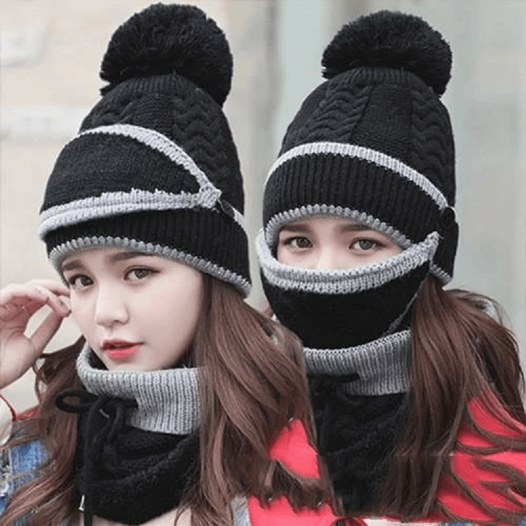 2022 Ny 3 i 1 Vinter Beanie Sett | Skanto