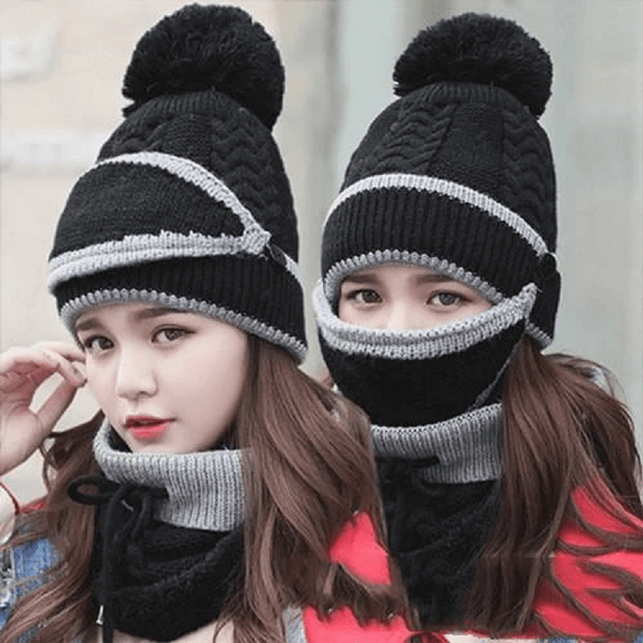 2022 Ny 3 i 1 Vinter Beanie Sett | Skanto