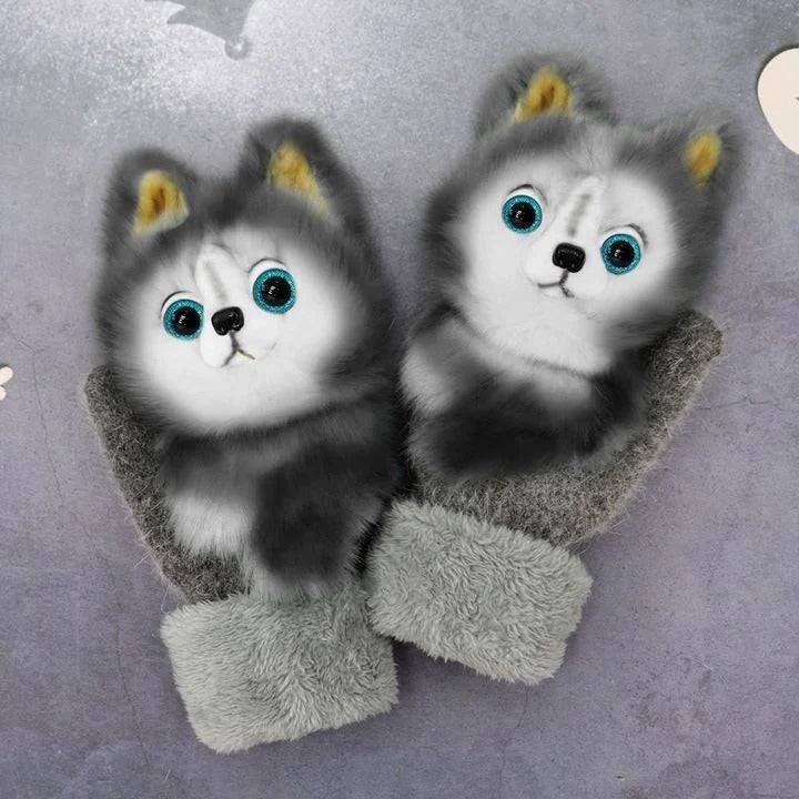2022 nye tegneserie plush strikkede hansker🌈 | Skanto
