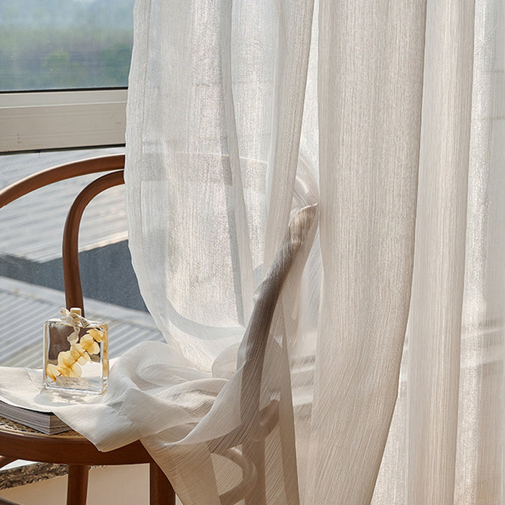 Transparente Linse Gardiner, Lyse og Moderne for Stue | Skanto