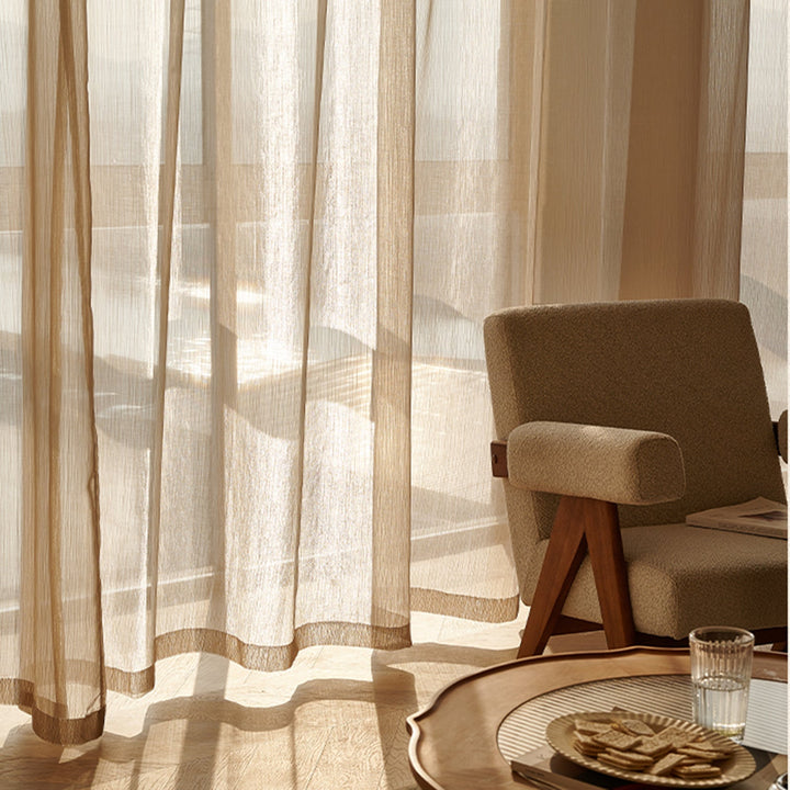 Transparente Linse Gardiner, Lyse og Moderne for Stue | Skanto