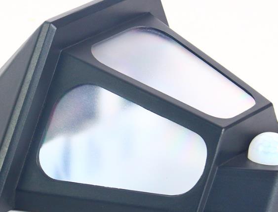 Moderne minimalistiske sol ute vanntett induksjon to-farge belysning LED utendørs hagevegg lampe | Skanto