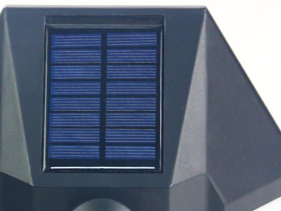 Moderne minimalistiske sol ute vanntett induksjon to-farge belysning LED utendørs hagevegg lampe | Skanto