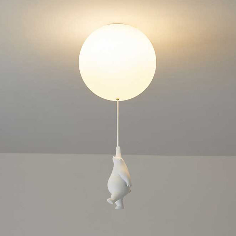 SkyDream Barns taklampe med bjørn og ballong – Lekent design og energieffektiv LED-belysning