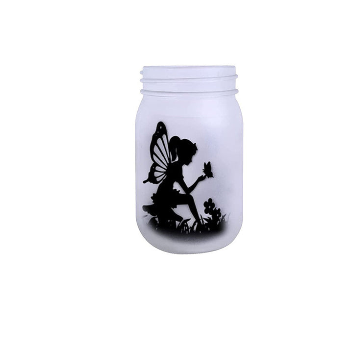 Solar Creative Fairy Frosted Glass Jar LED Utendørs Lys | Skanto