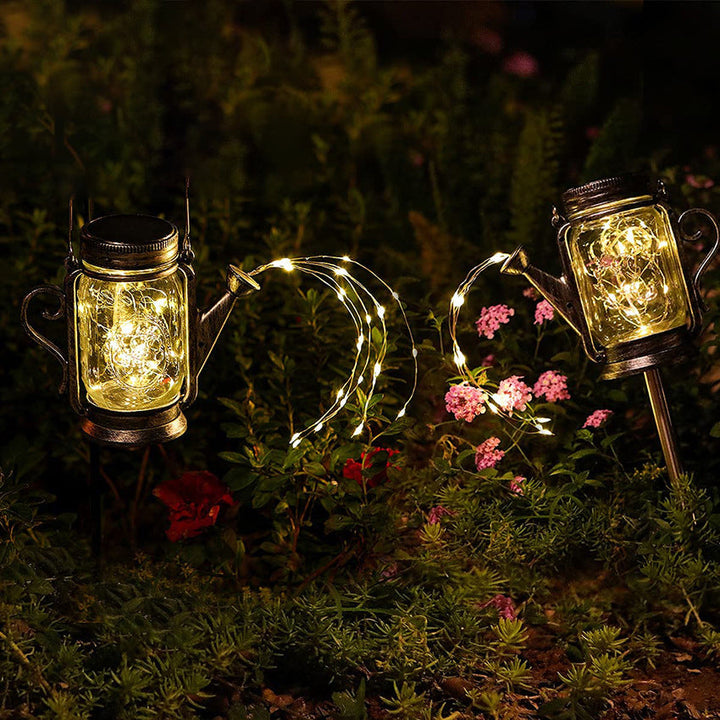 Solar Creative Fairy Frosted Glass Jar LED Utendørs Lys | Skanto