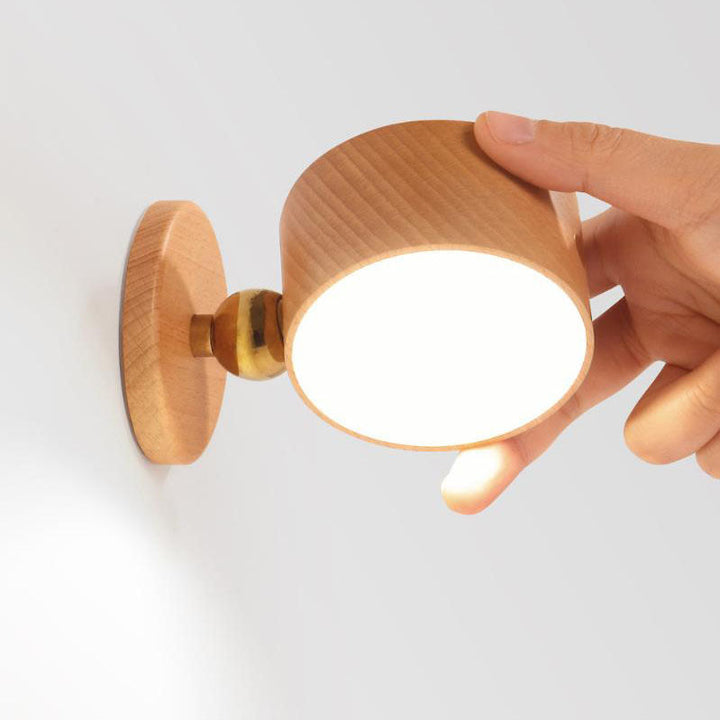Skanto | Enkel tre USB-oppladbar berøringsmagnet LED nattlys vegglampe